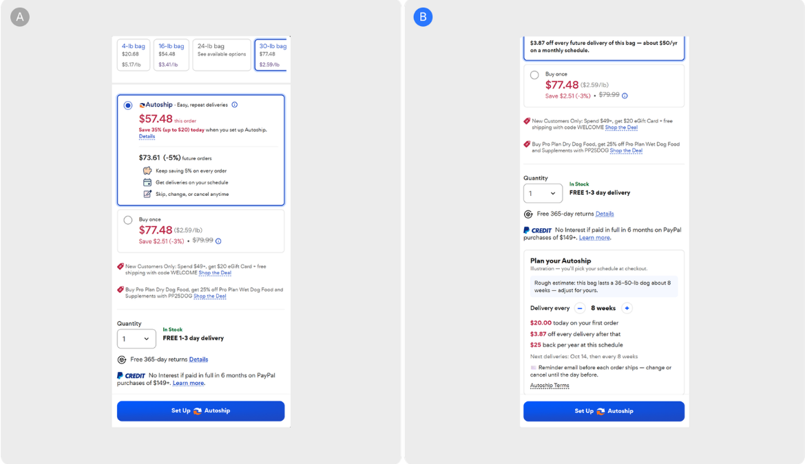 Interactive Autoship Planner and Live Savings Math for Higher Subscription Confidence