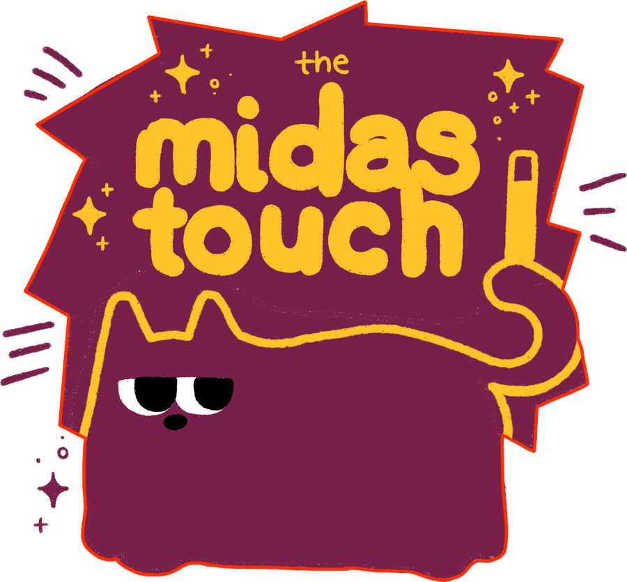 Sticker: the Midas touch