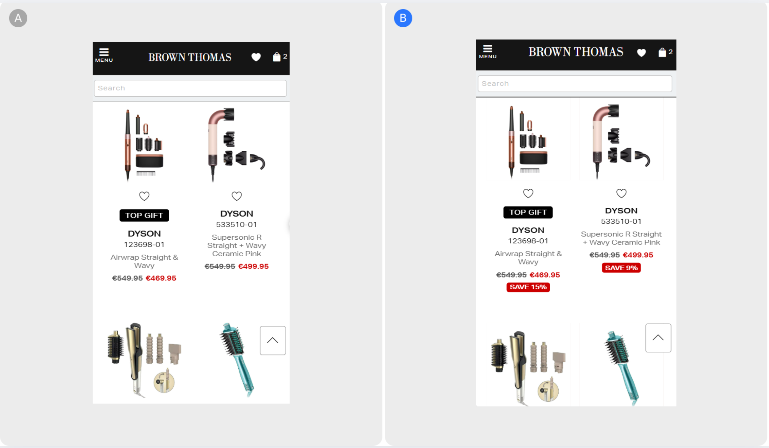 Dynamic Discount Tags for Increased Visual Prominence